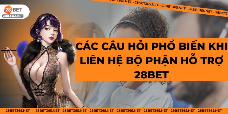 Các câu hỏi phổ biến khi liên hệ bộ phận hỗ trợ 28BET