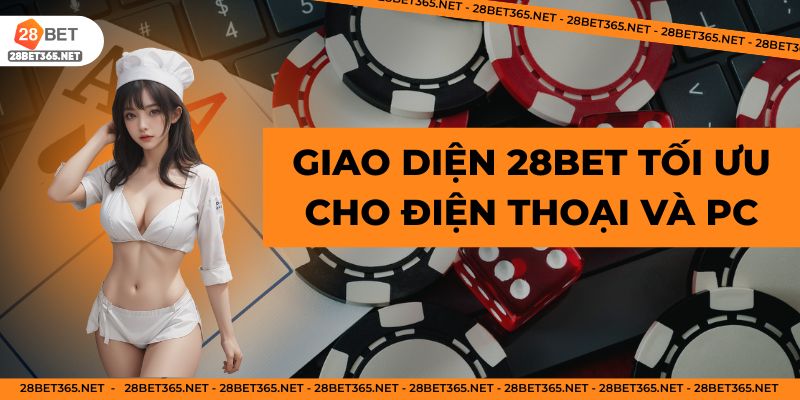 Giao diện 28BET tối ưu cho điện thoại và máy tính