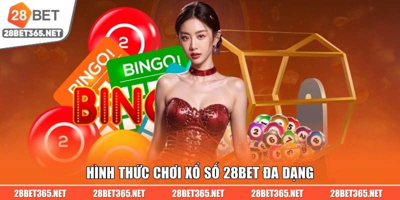 Hình thức chơi xổ số 28BET đa dạng