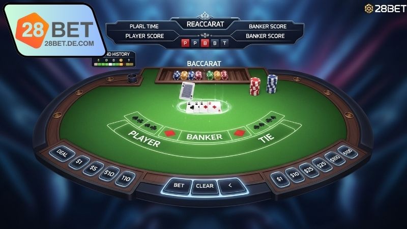 Baccarat sống động 28BET